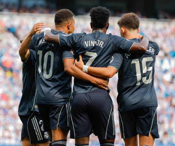 Gana el Real Madrid y sigue de líder en la Liga de España 