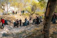 Realizan labores  de limpieza en arroyo El Obispo