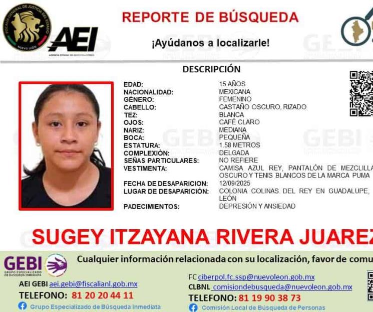 Buscan a joven estudiante
