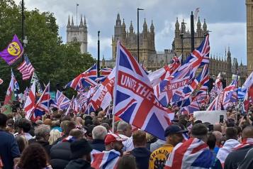 Protestan 110.000 personas en Londres