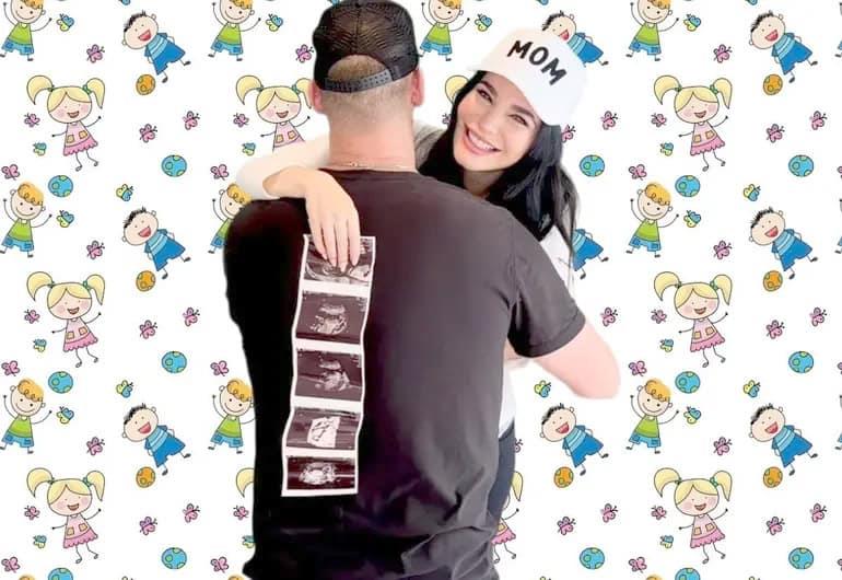 Revelan Martha Higareda y Lewis Howes sexo de sus bebés