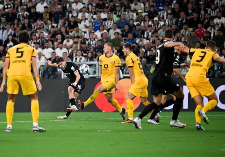 Juventus empata agónicamente ante Borussia Dortmund