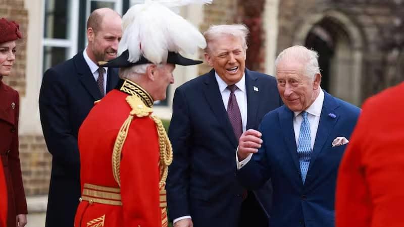 Disfruta Trump Reino Unido en visita de Estado