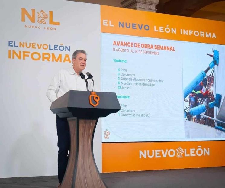 Tienen avance del 59.6 % obras del Metro; estará para el Mundial