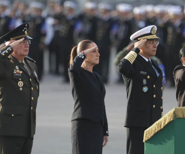 Sheinbaum encabeza ceremonia en memoria de v&iacute;ctimas de los sismos