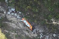 Rescatan cuerpo de hombre que cayó a barranco en Galeana