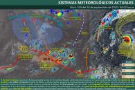 Continuarán las lluvias fuertes este sábado 20 de septiembre Continuarán las lluvias fuertes este sábado 20 de septiembre