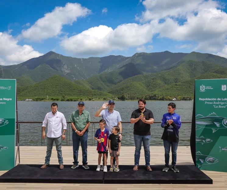 Buscan reactivar pesca en La Boca con 100 ejemplares de Lobina Negra Buscan reactivar pesca en La Boca con 100 ejemplares de Lobina Negra