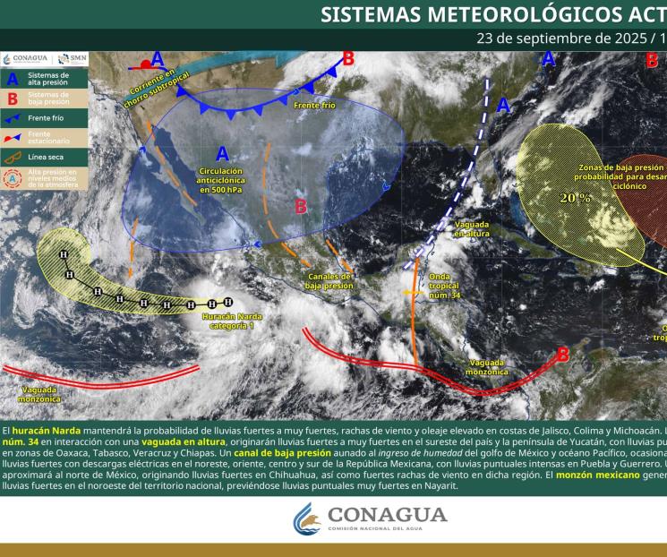 Hurac&aacute;n Narda categor&iacute;a 1: as&iacute; ser&aacute; su impacto en M&eacute;xico