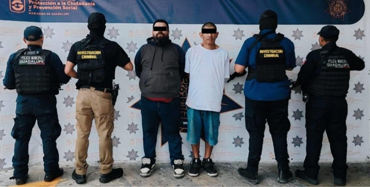 Detienen a dos asaltantes en Guadalupe