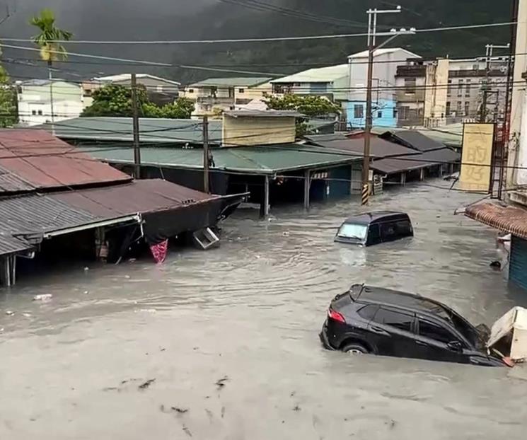Azota tif&oacute;n Ragasa Taiw&aacute;n y deja 14 muertos y 124 desaparecidos