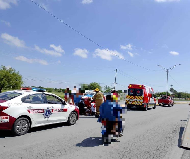 Resulta con lesiones al derrapar en su moto Resulta con lesiones al derrapar en su moto