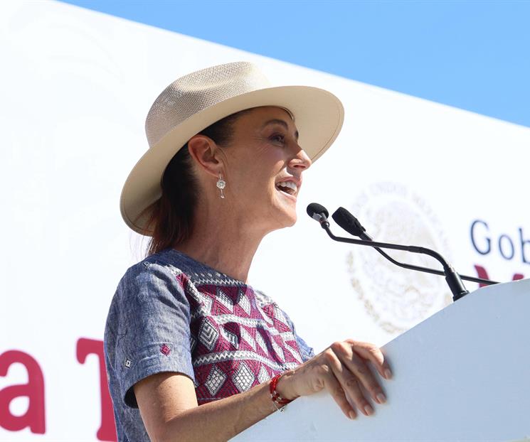 Sheinbaum destaca modelo social de la 4T en gira presidencial