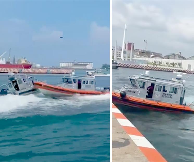 Chocan dos embarcaciones de la Marina en Veracruz Chocan dos embarcaciones de la Marina en Veracruz
