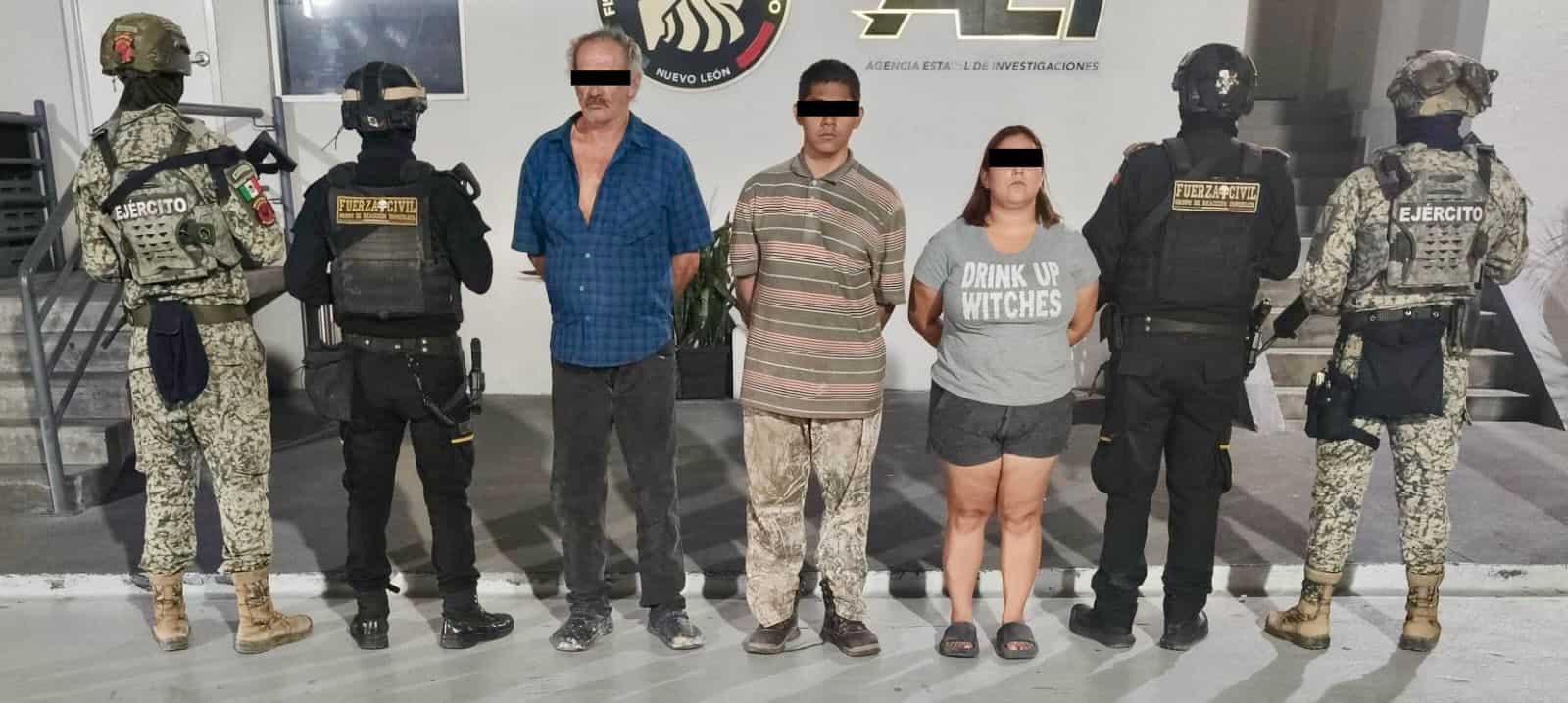 Elementos de la Defensa y Fuerza Civil que activaron dos dispositivos simultáneos en el municipio de Los Ramones, lograron capturar a dos mujeres y cuatro hombres considerados generadores de violencia.