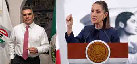 Choque entre Sheinbaum y Alejandro Moreno