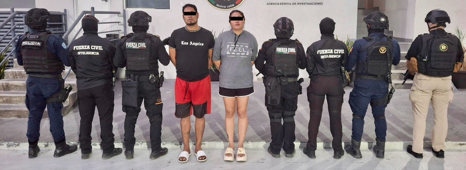 Una pareja en posesión de 90 dosis de narcóticos, fueron arrestados por elementos del Grupo de Coordinación Metropolitana, en el municipio de Apodaca.
