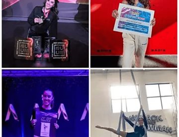 El arte de volar alto: alumna trasciende en danza aérea