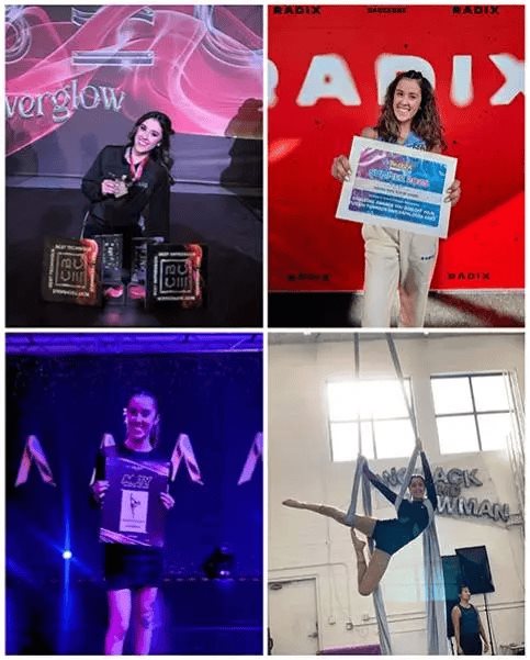 El arte de volar alto: alumna trasciende en danza aérea