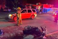 Motociclistas resultan lesionados tras choque en Cadereyta