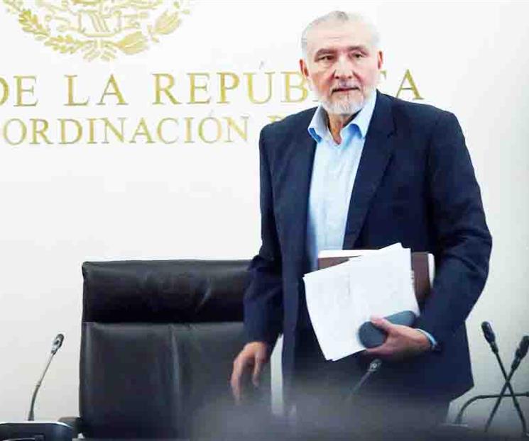 Presidenta del Senado da espaldarazo a Adán Augusto López