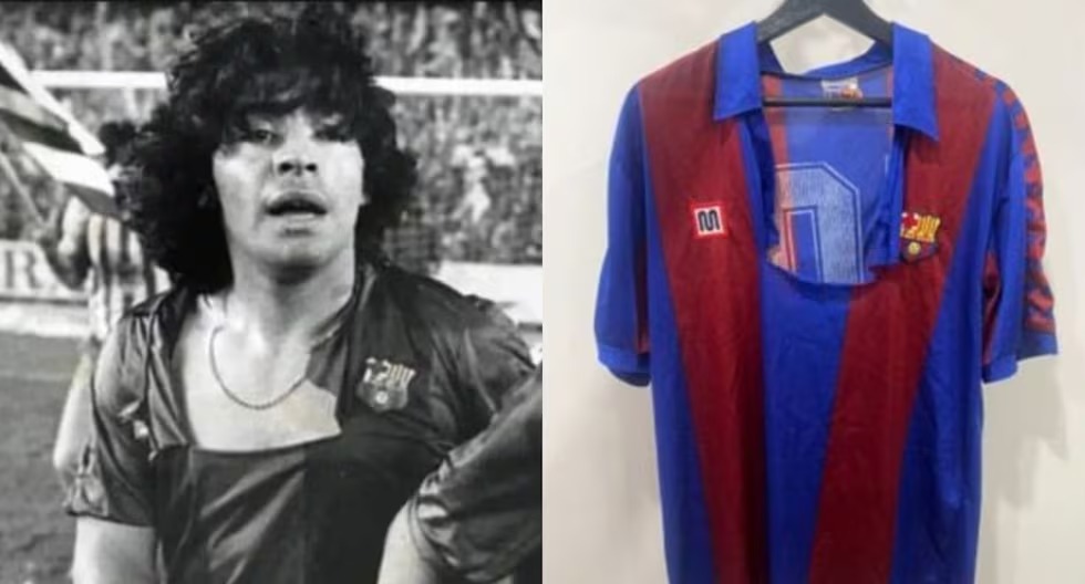 Será subastada playera rota de Maradona Será subastada playera rota de Maradona