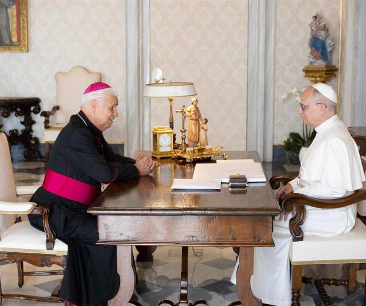 Sostiene Arzobispo de Monterrey reunión con el Papa León XIV