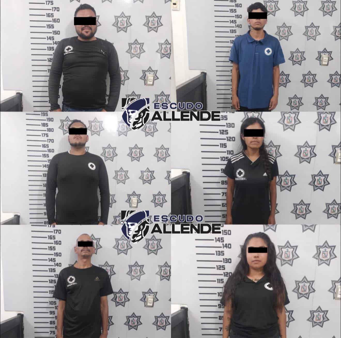 Seis integrantes de una iglesia cristiana apócrifa, fueron detenidos por policías preventivos de Allende, al ser acusado de explotación infantil, al utilizar a menores para pedir limosna para su beneficio.