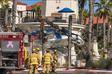 Accidente de helicóptero deja cinco heridos en Huntington Beach