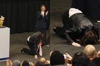 Rinde reverencia Juliette Binoche en su visita al FICM