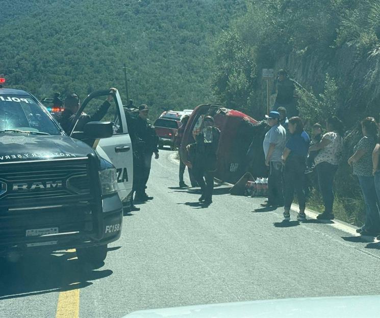 Vuelca en Iturbide y resulta herido Vuelca en Iturbide y resulta herido