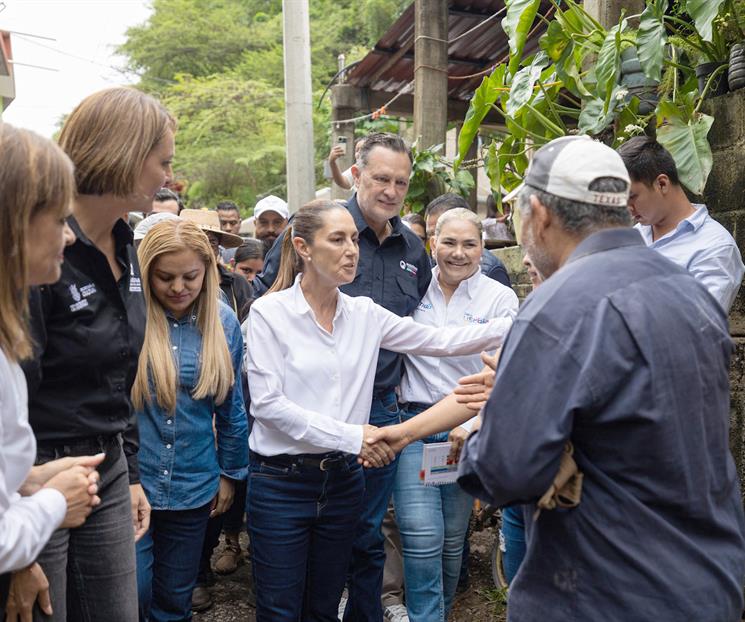 Supervisan Sheinbaum y Kuri daños por lluvias en la Sierra Gorda Supervisan Sheinbaum y Kuri daños por lluvias en la Sierra Gorda