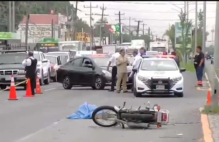 Fallece motociclista tras choque en Guadalupe Fallece motociclista tras choque en Guadalupe