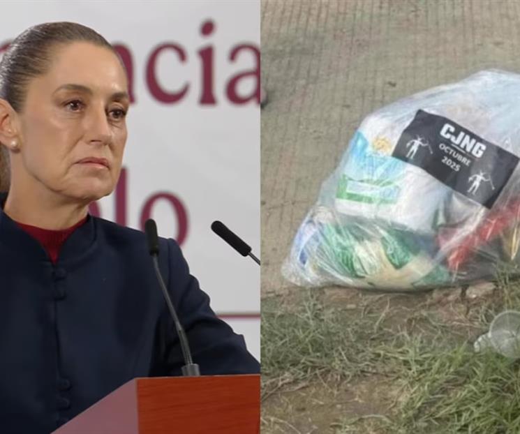 Reprueba Claudia Sheinbaum entrega de supuestas despensas Reprueba Claudia Sheinbaum entrega de supuestas despensas