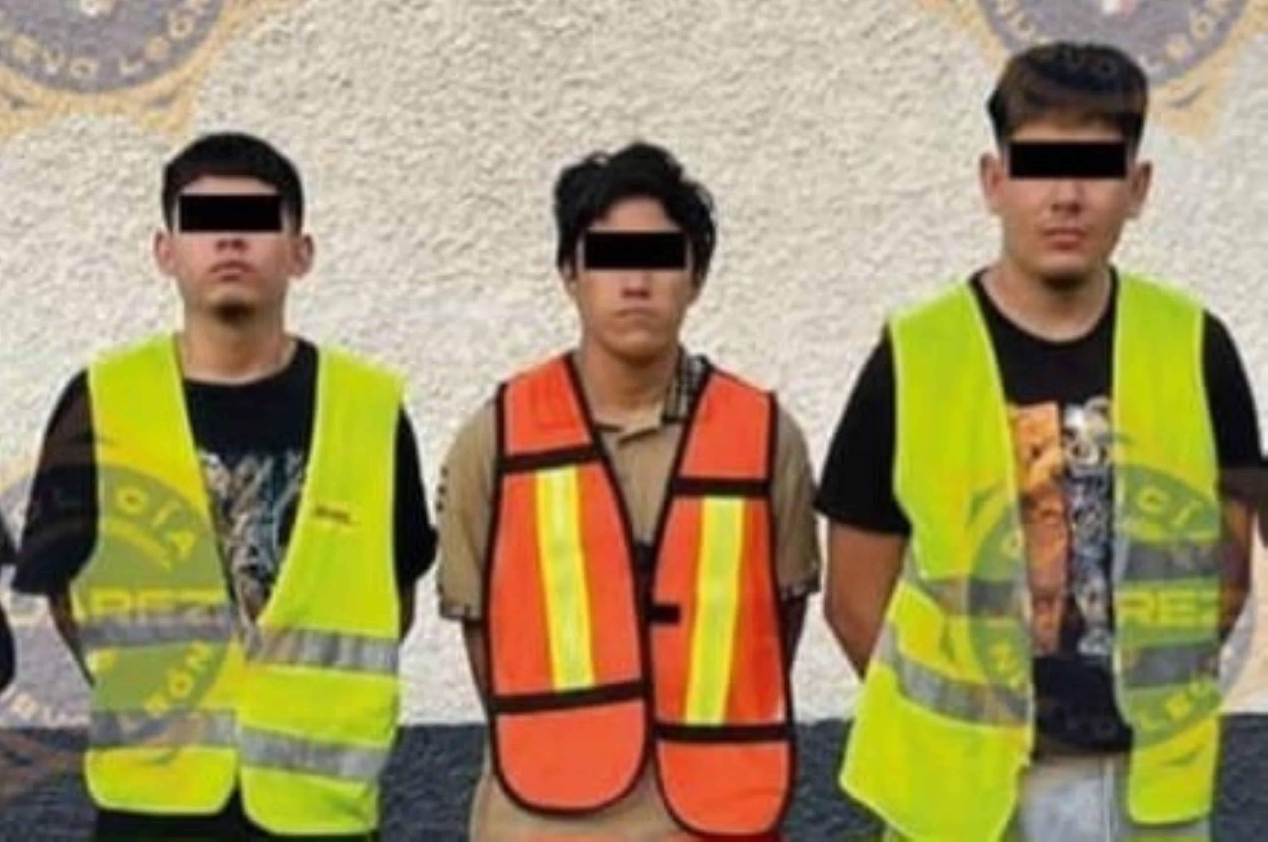 Elementos de la policía preventiva de Juárez, lograron dar un fuerte golpe a la delincuencia organizada, al detener a tres presuntos narcotraficantes en la colonia Los Cometas.