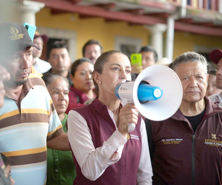 Visita Sheinbaum municipios de Hidalgo afectados por lluvias Visita Sheinbaum municipios de Hidalgo afectados por lluvias