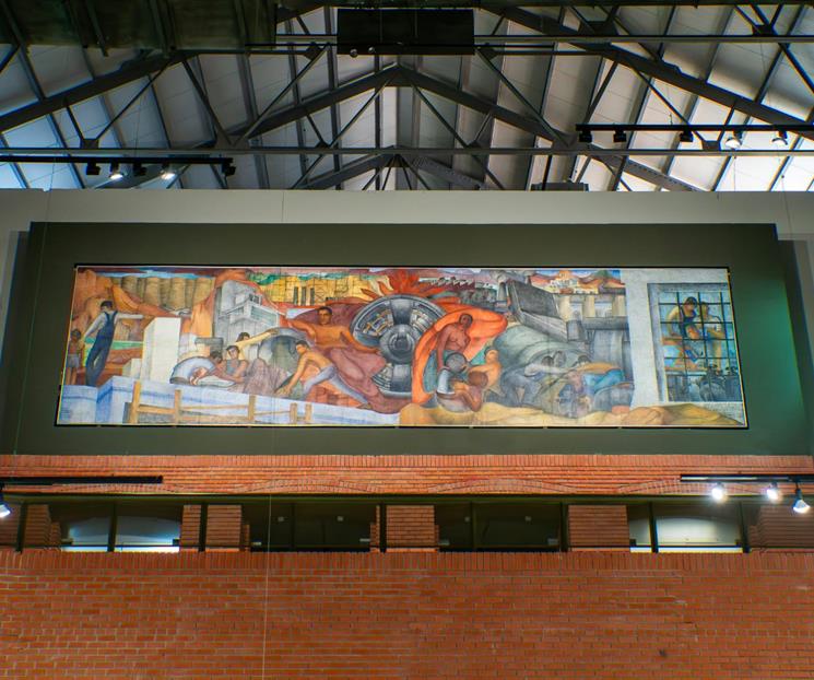 Concluyen restauración de la "Alegoría de la Producción" Concluyen restauración de la "Alegoría de la Producción"