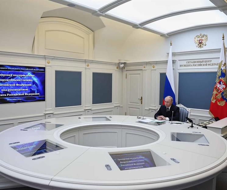 Dirige Putin ejercicios de fuerzas nucleares rusas Dirige Putin ejercicios de fuerzas nucleares rusas