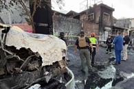 Inspeccionan peritos origen de fuego en SC Inspeccionan peritos origen de fuego en SC
