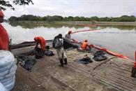 Derrame de combustible en Río Pantepec, Veracruz está controlado Derrame de combustible en Río Pantepec, Veracruz está controlado