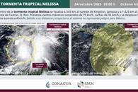 Tormenta tropical Melissa será huracán en las próximas horas Tormenta tropical Melissa será huracán en las próximas horas