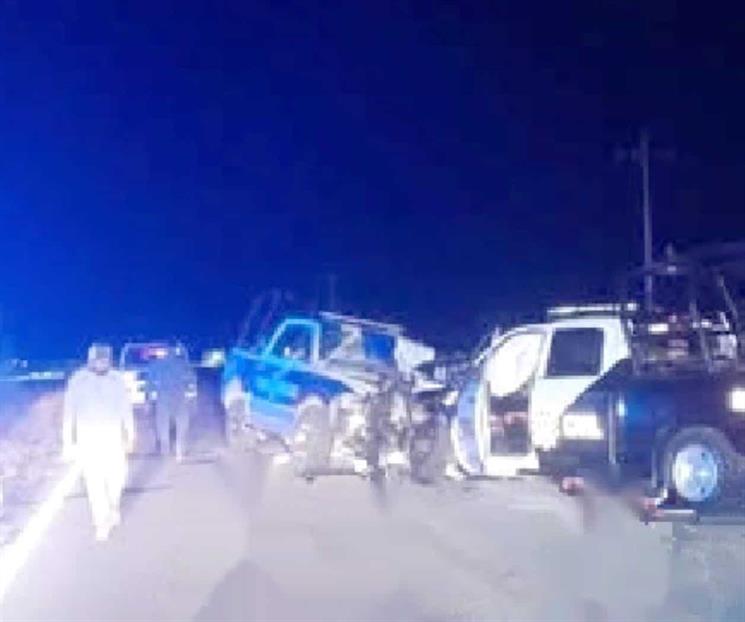 Deja choque de patrullas a 8 policías heridos Deja choque de patrullas a 8 policías heridos
