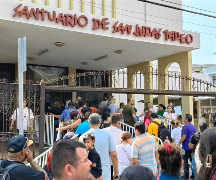 Se congregan fieles en Santuario de San Judas Tadeo Se congregan fieles en Santuario de San Judas Tadeo