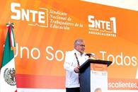 Trabaja SNTE para consolidar un país libre