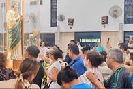 Abarrotan feligreses Santuario de San Judas Tadeo