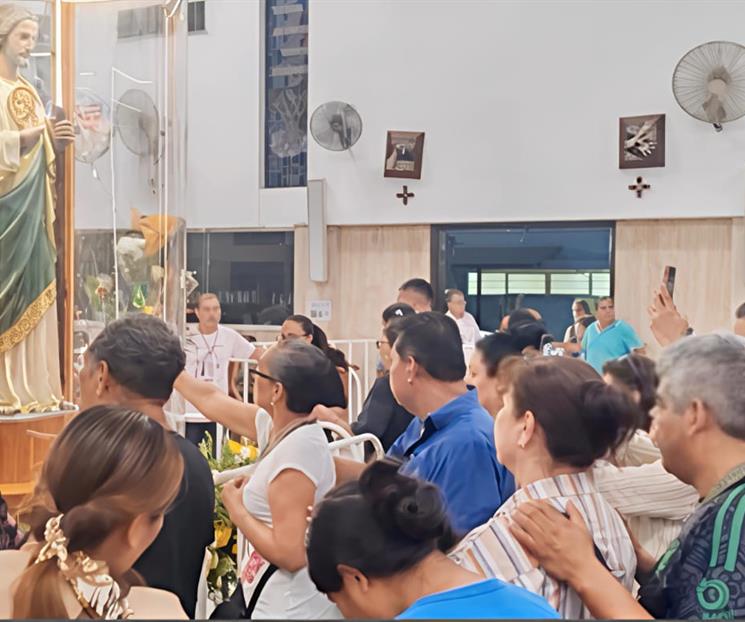 Abarrotan feligreses Santuario de San Judas Tadeo