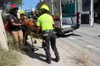 Sufre caída en el Río La Silla Sufre caída en el Río La Silla