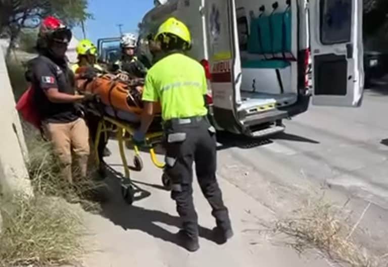 Sufre caída en el Río La Silla