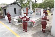 Implementa Escobedo operativo de limpieza en panteones Implementa Escobedo operativo de limpieza en panteones