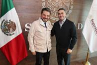 Se reúne Harfuch con Zoé Robledo por seguridad en el IMSS